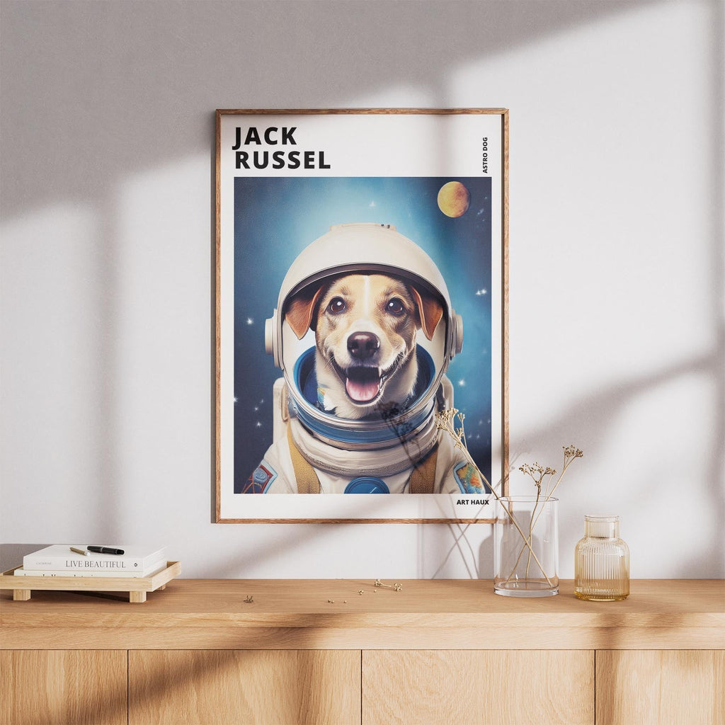 Jack Russell Astronaut Dog Series with Text Astro Dog image 8