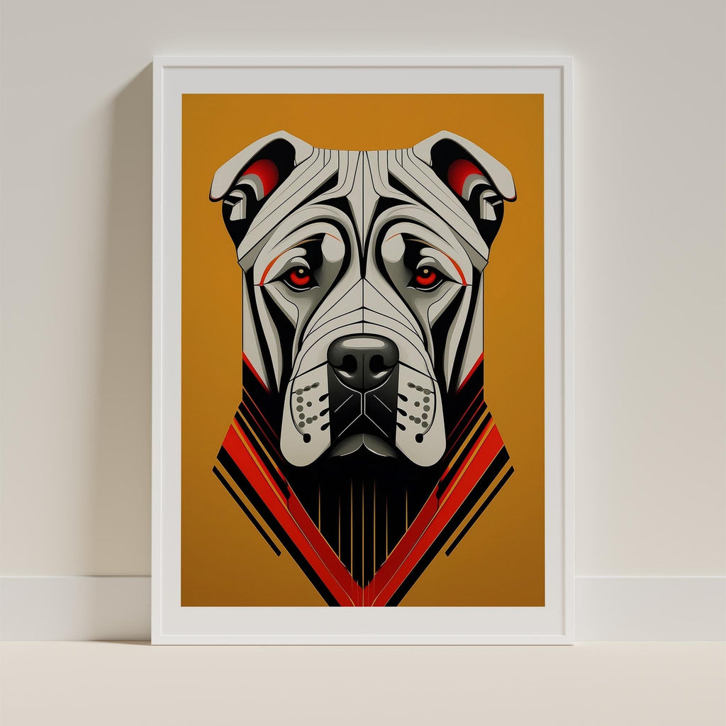 Shar Pei Geometric Orange Series image 9