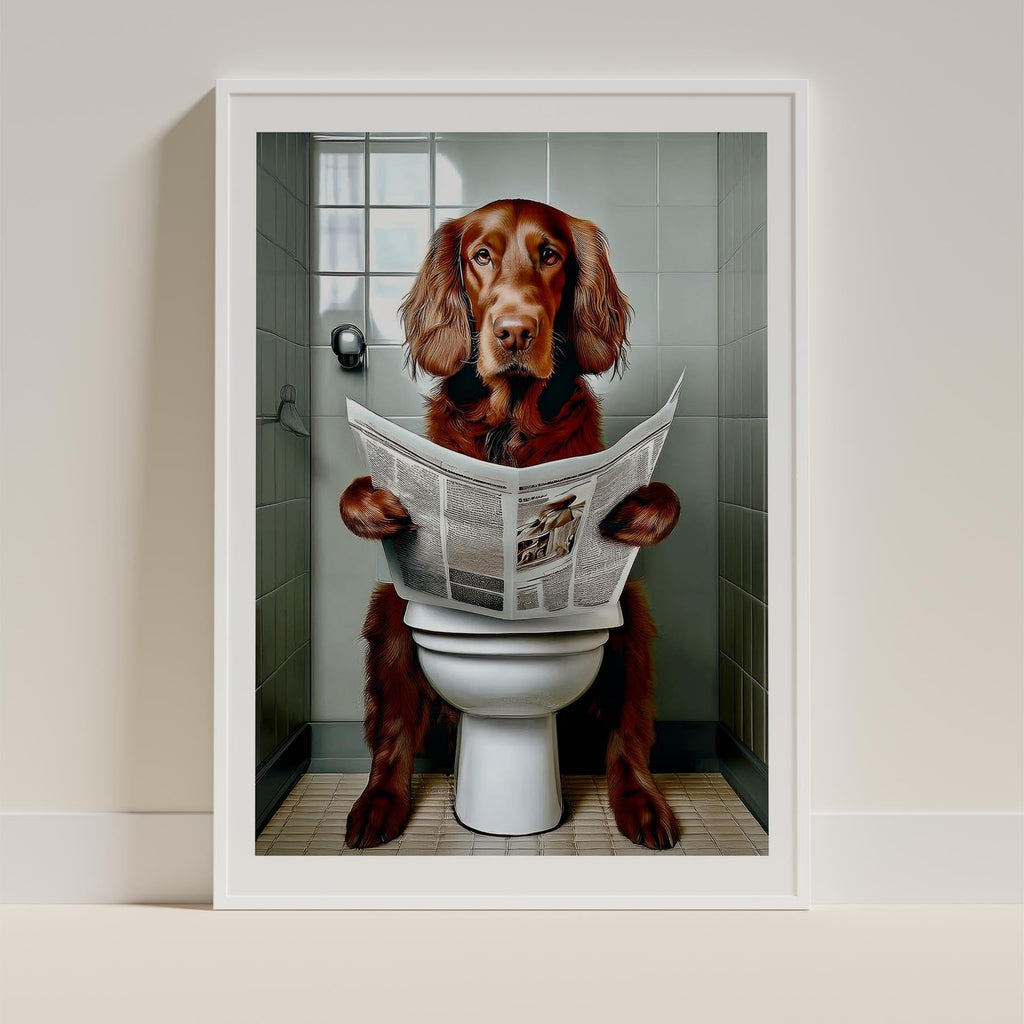 Irish Setter Toilet Humour Dog Series image 9