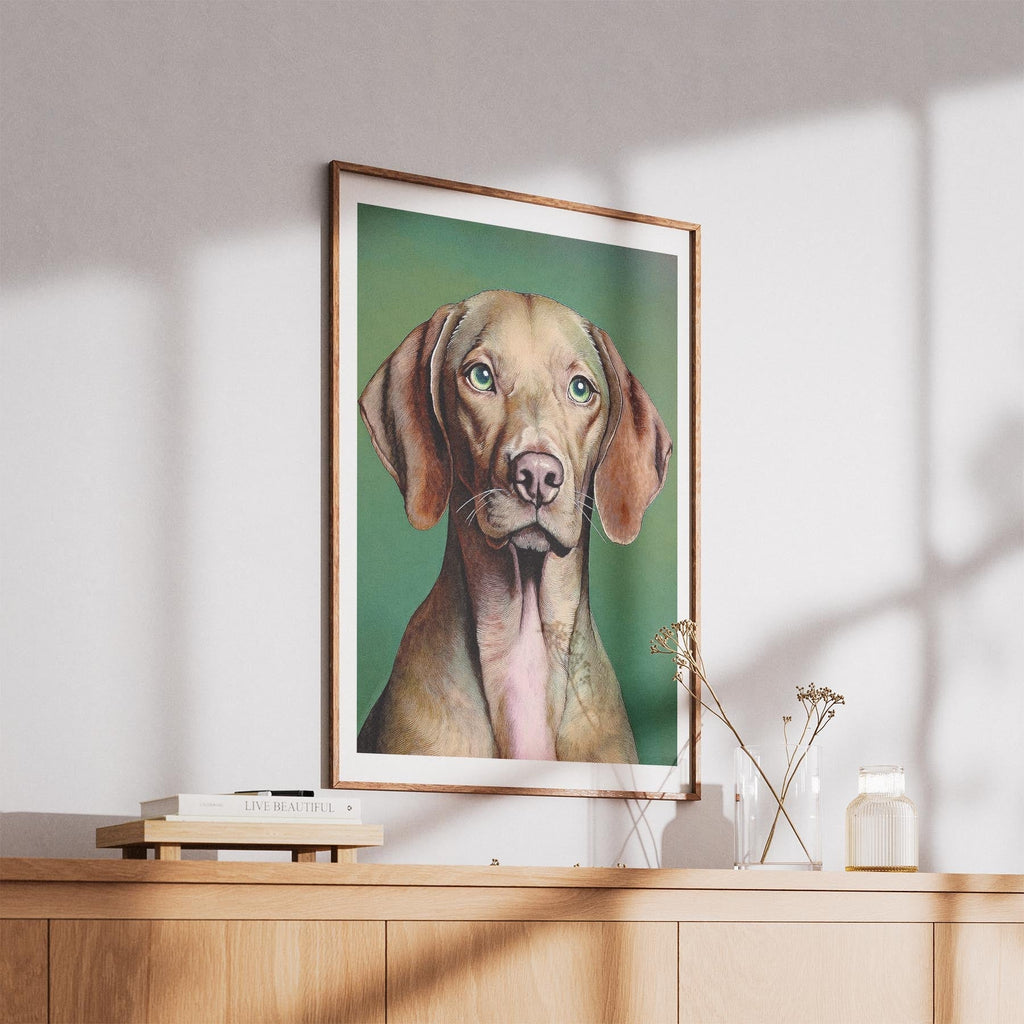 Hungarian Vizsla Green Painted Series image 5