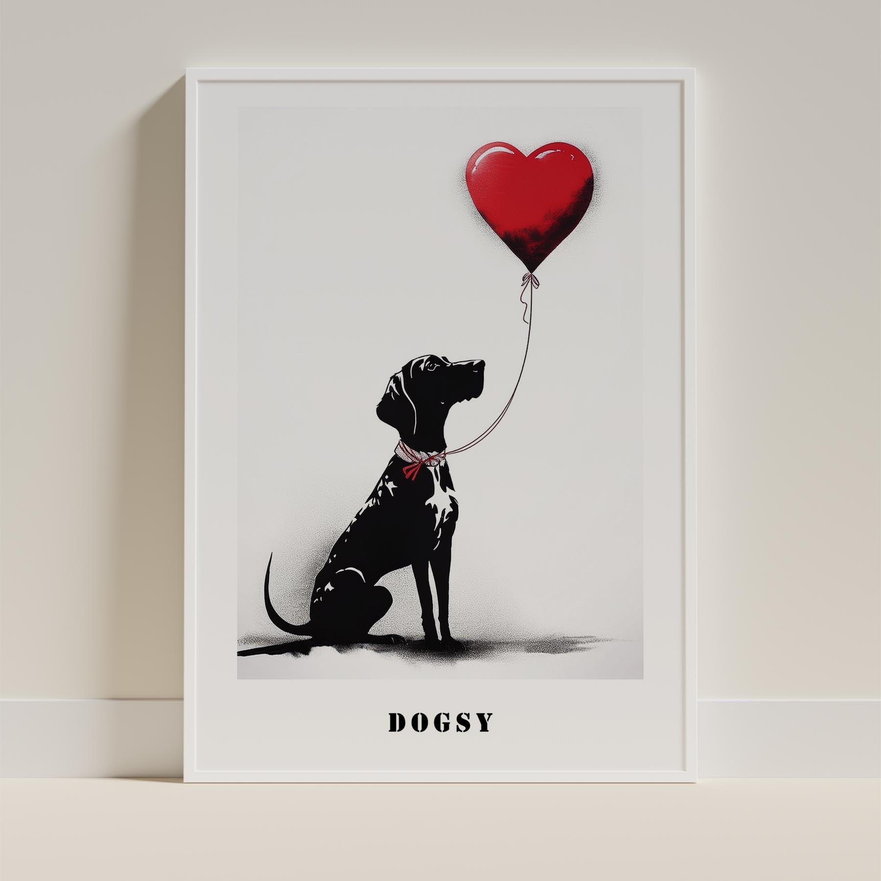 English Pointer DOGSY Series inspired by the Art of Banksy with text Dogsy image 9
