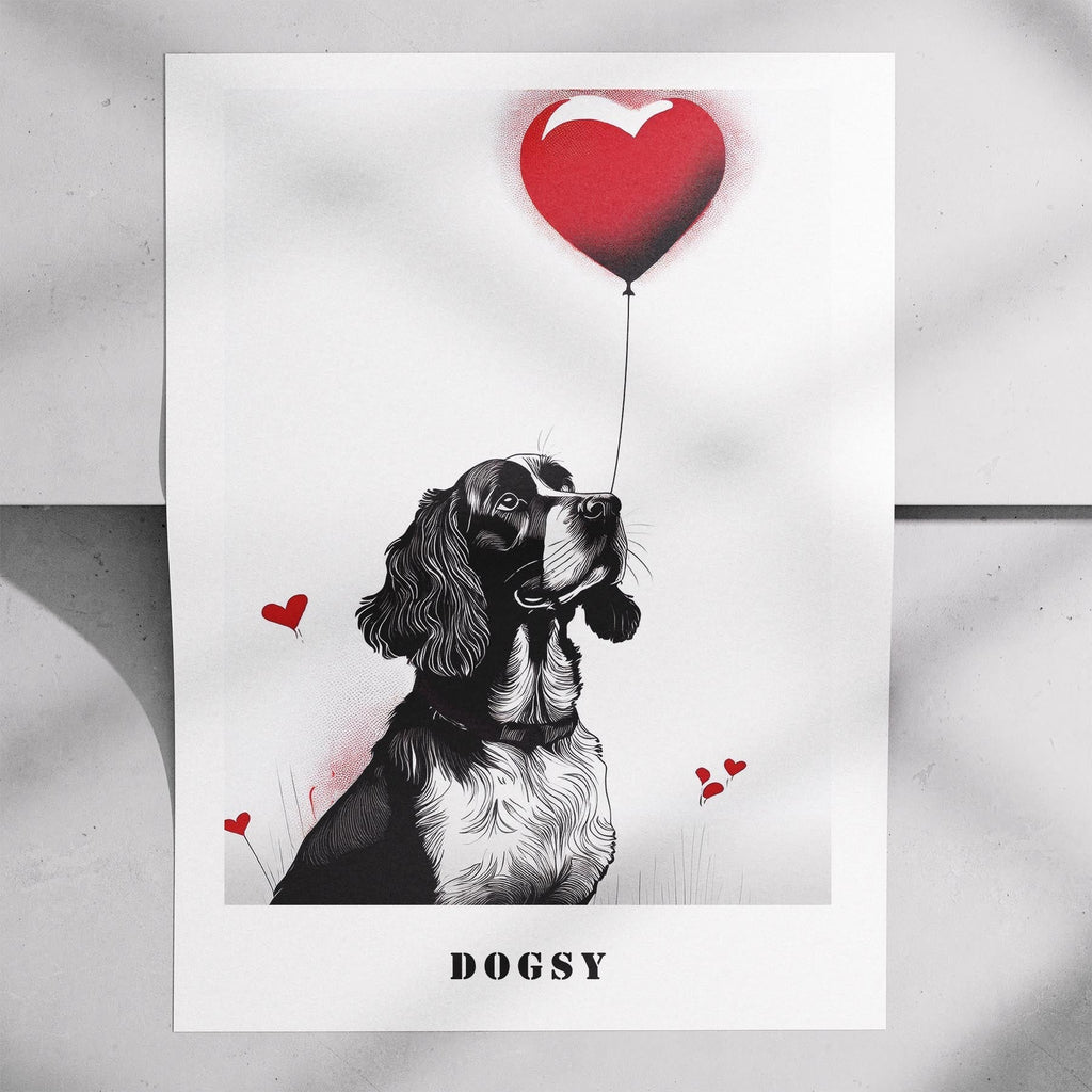 English Springer Spaniel DOGSY Series inspired by the Art of Banksy with text Do image 7