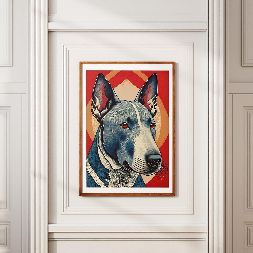 Bull Terrier Hokusai Japanese Inspired Dog Series 2 image 3
