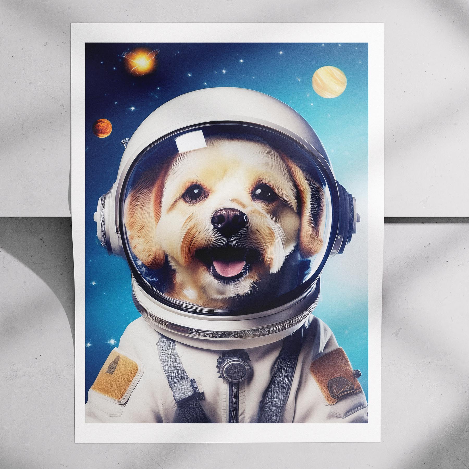 Maltese Astronaut Dog Series image 7