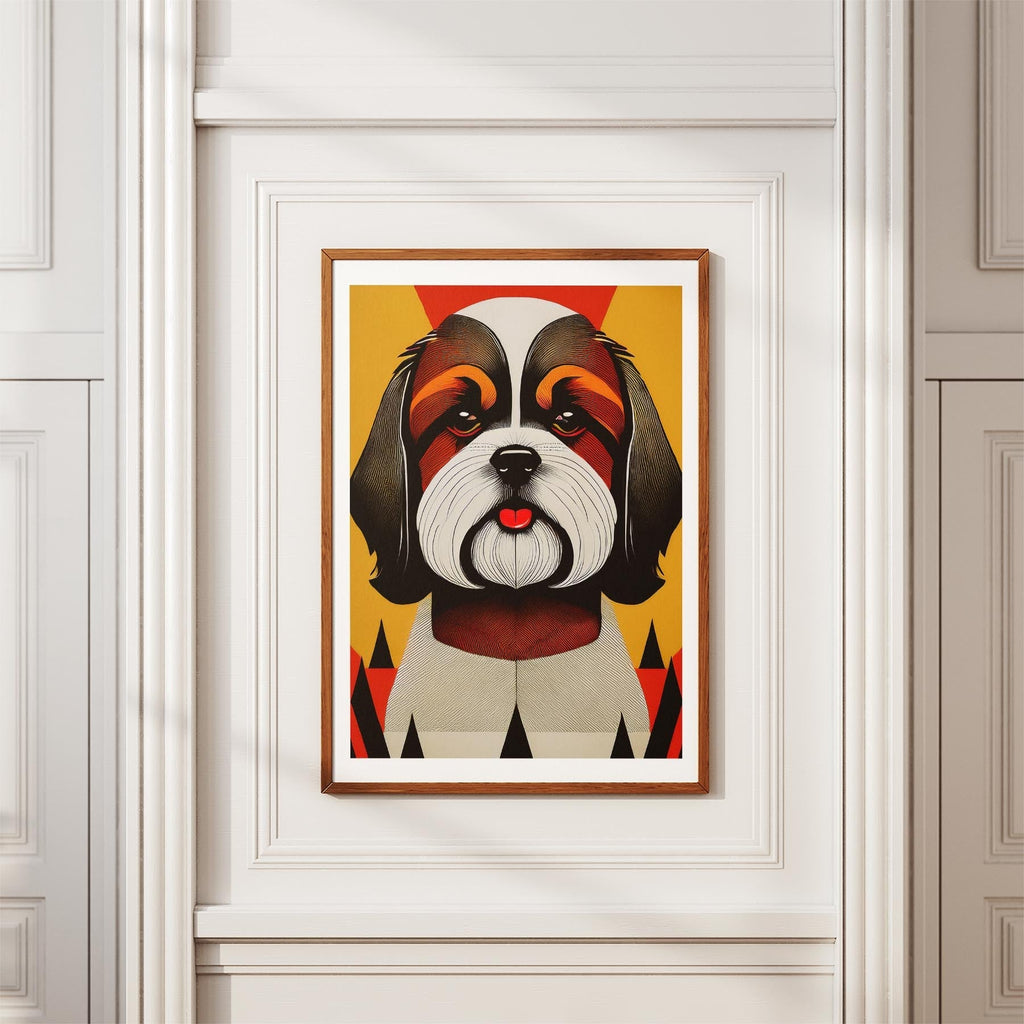 Shih Tzu Geometric Orange Series image 3