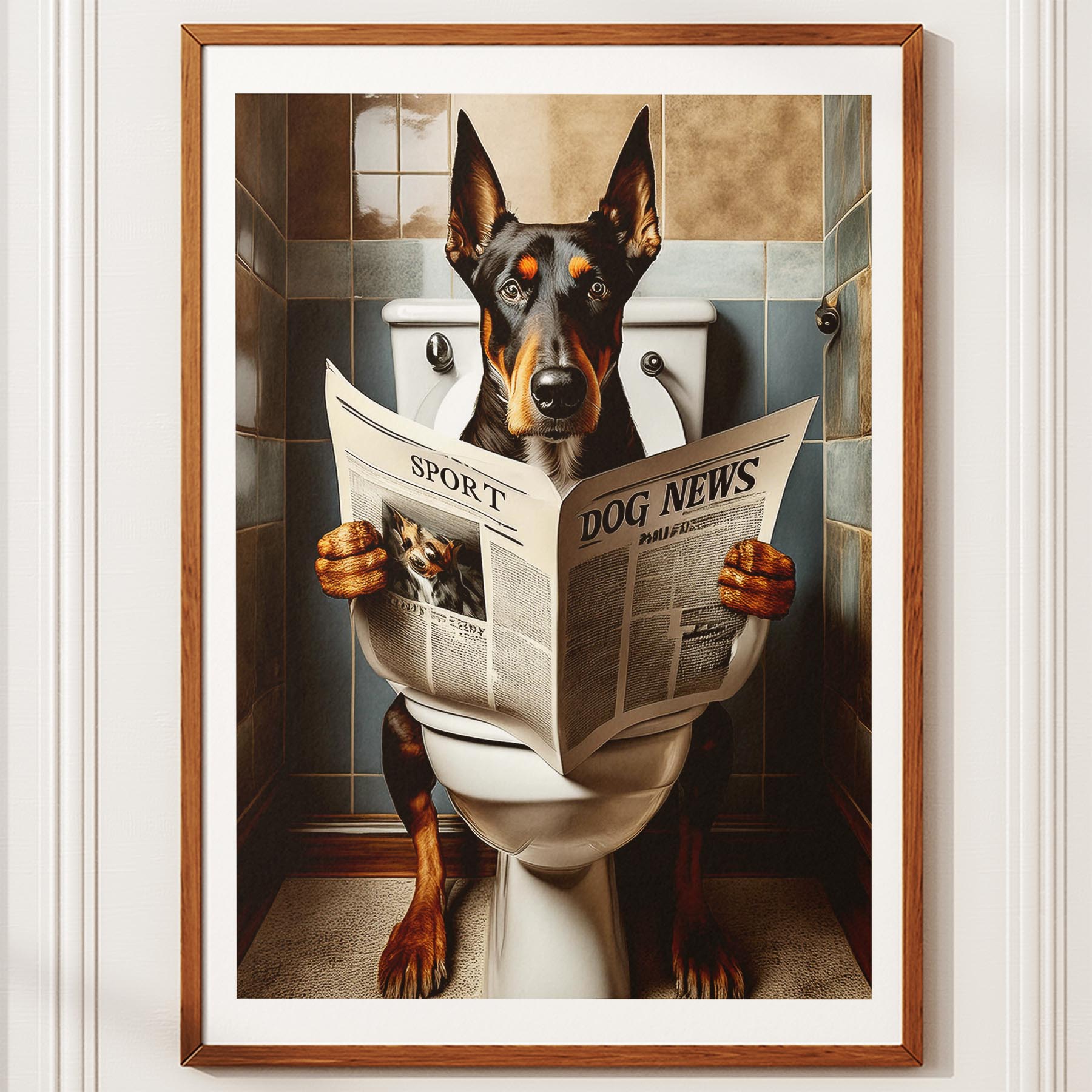 Dobermann Toilet Humour Dog Series 1 image 10