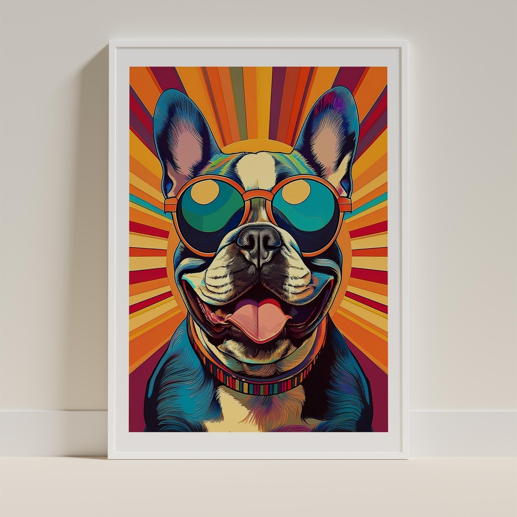 French Bull Dog In Colourful Sunnies 8 image 10