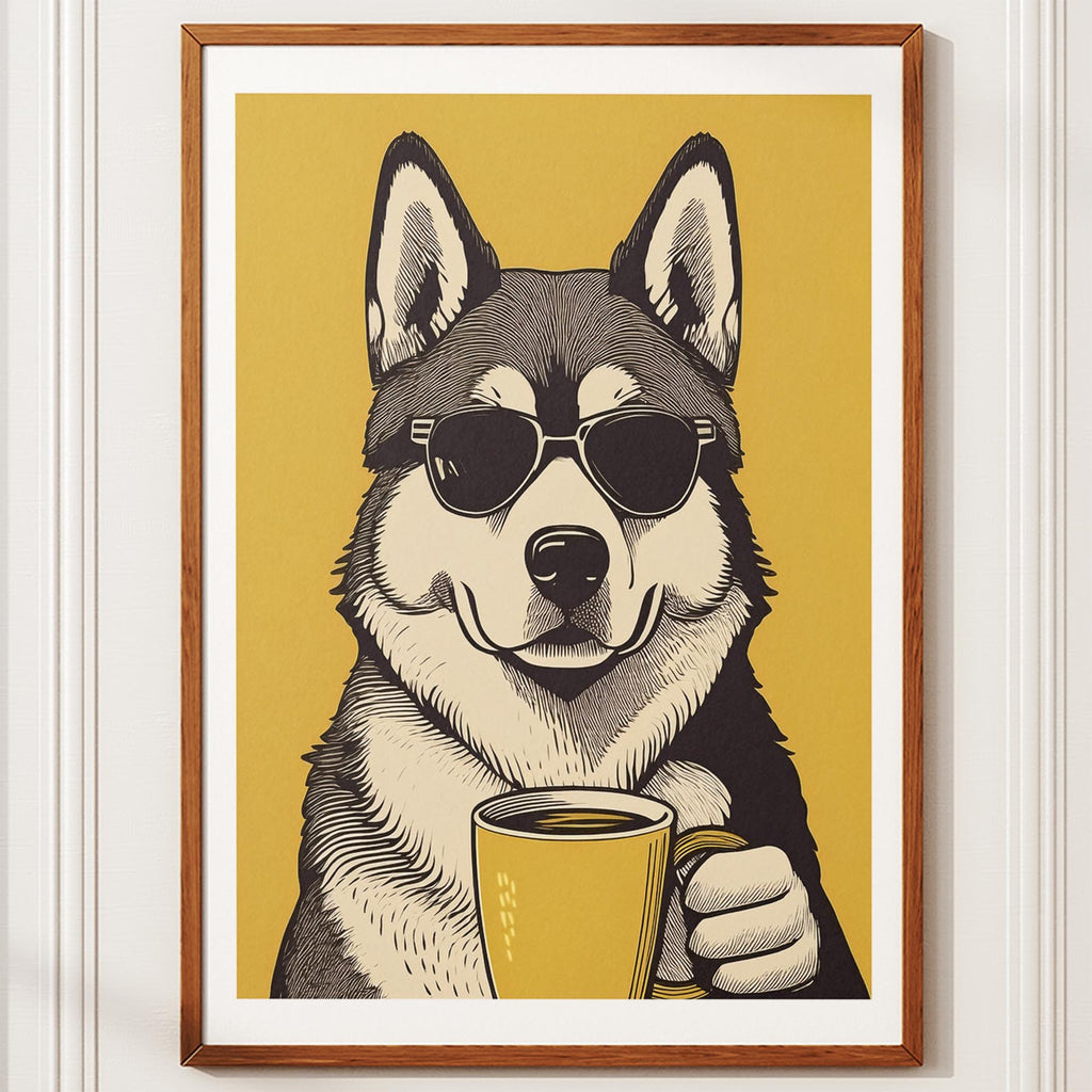 Alaskan Malamute Chillin Coffee Dog image 10