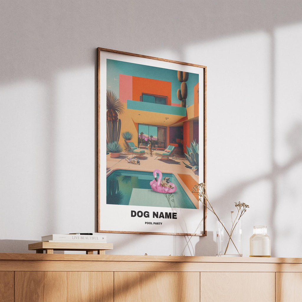 Bullmastiff Custom Pool Party WITH TEXT image 5