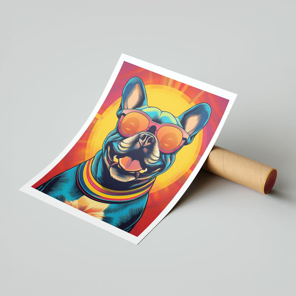French Bull In Colourful Sunnies 1 image 7