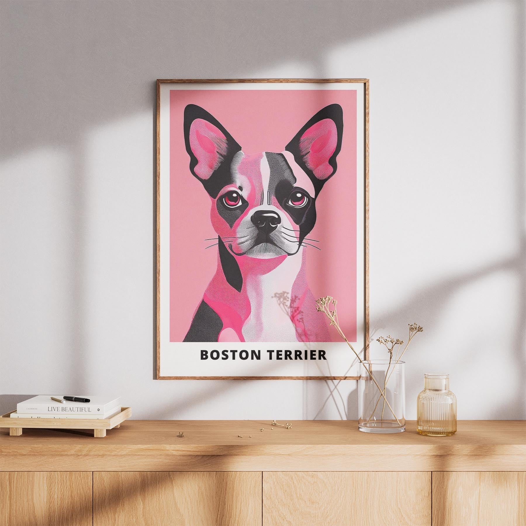 Boston Terrier Pink and Black Dog Series 2 image 8