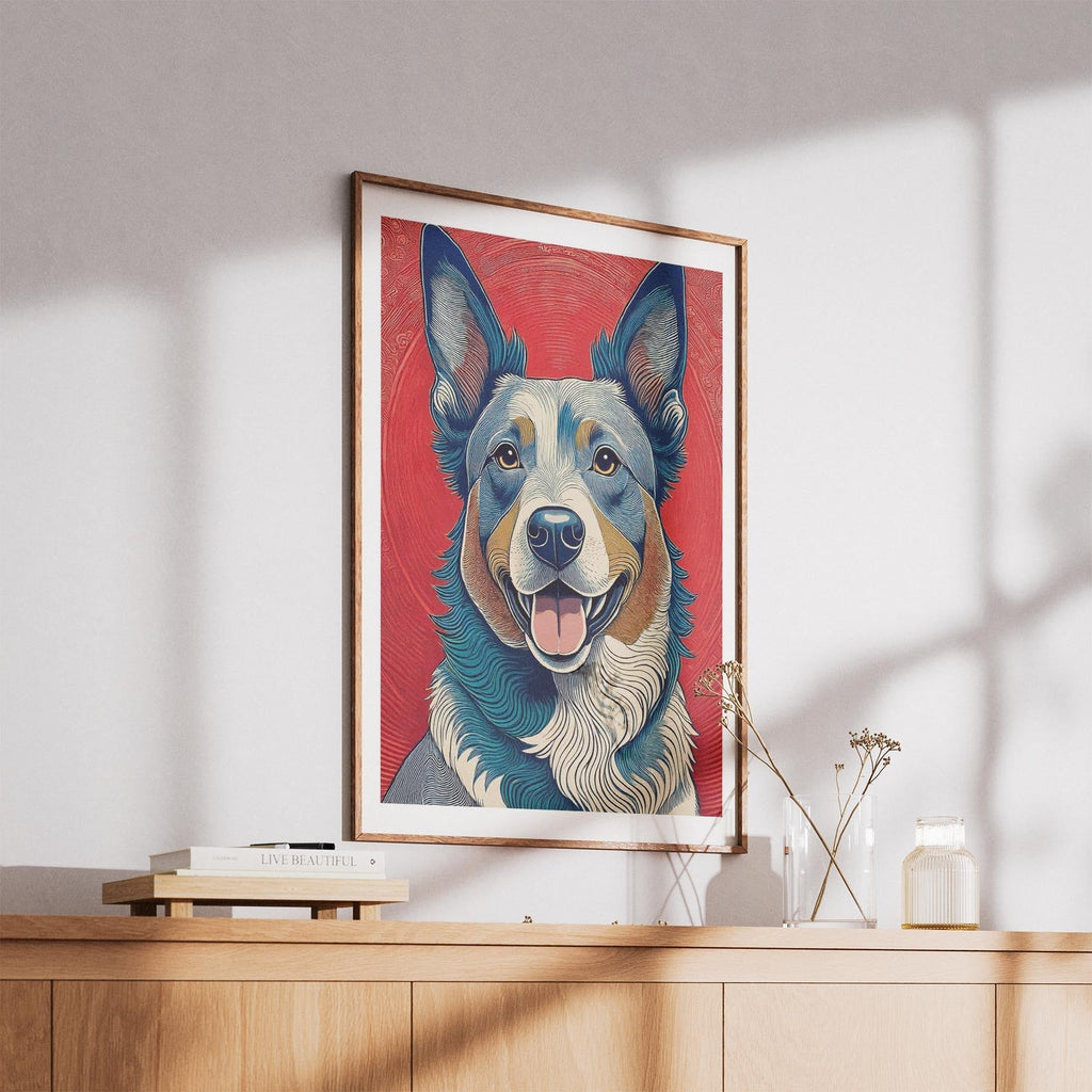 Cattle Dog Hokusai Japanese Inspired Dog Series image 5