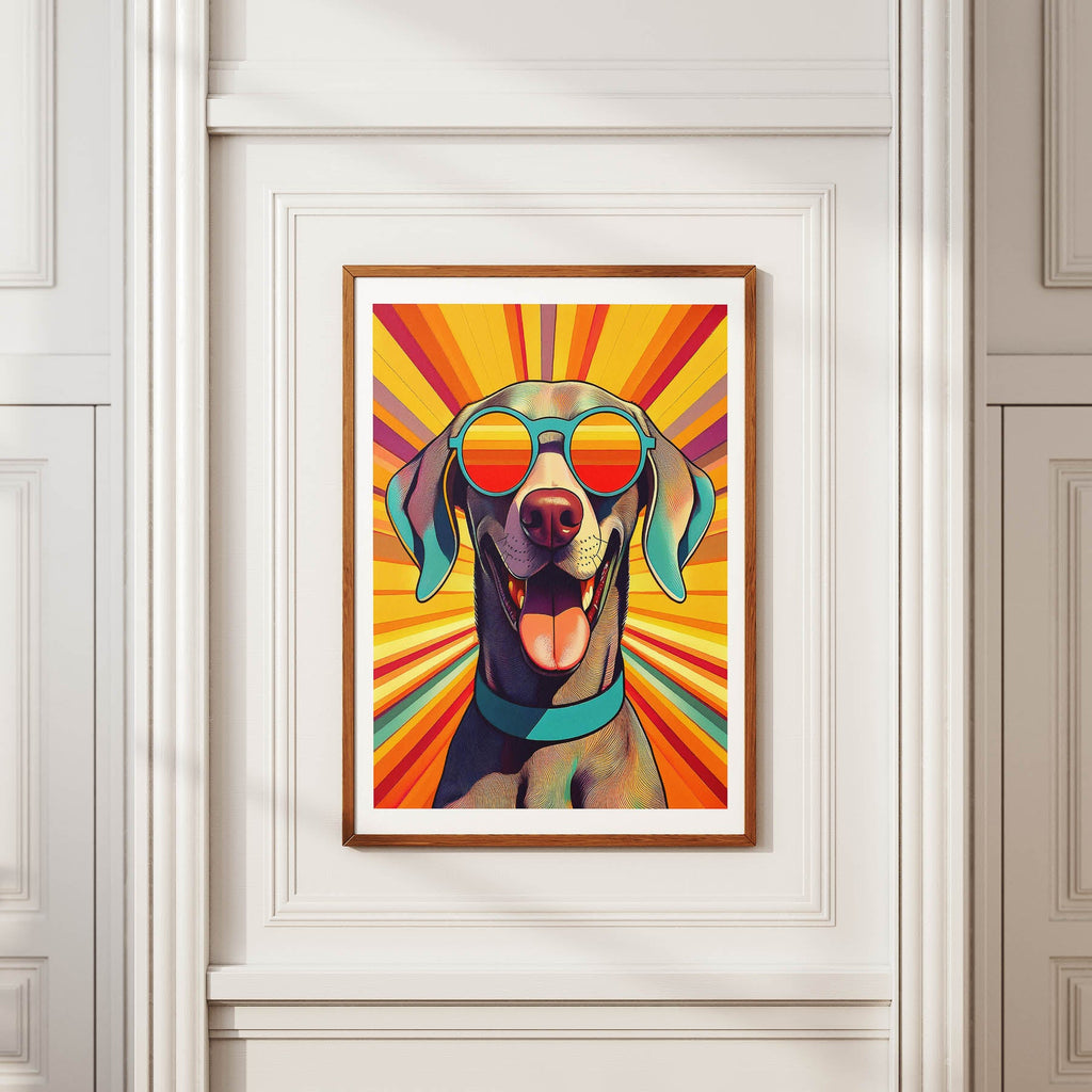 Weimaraner In Colourful Sunnies 1 image 2