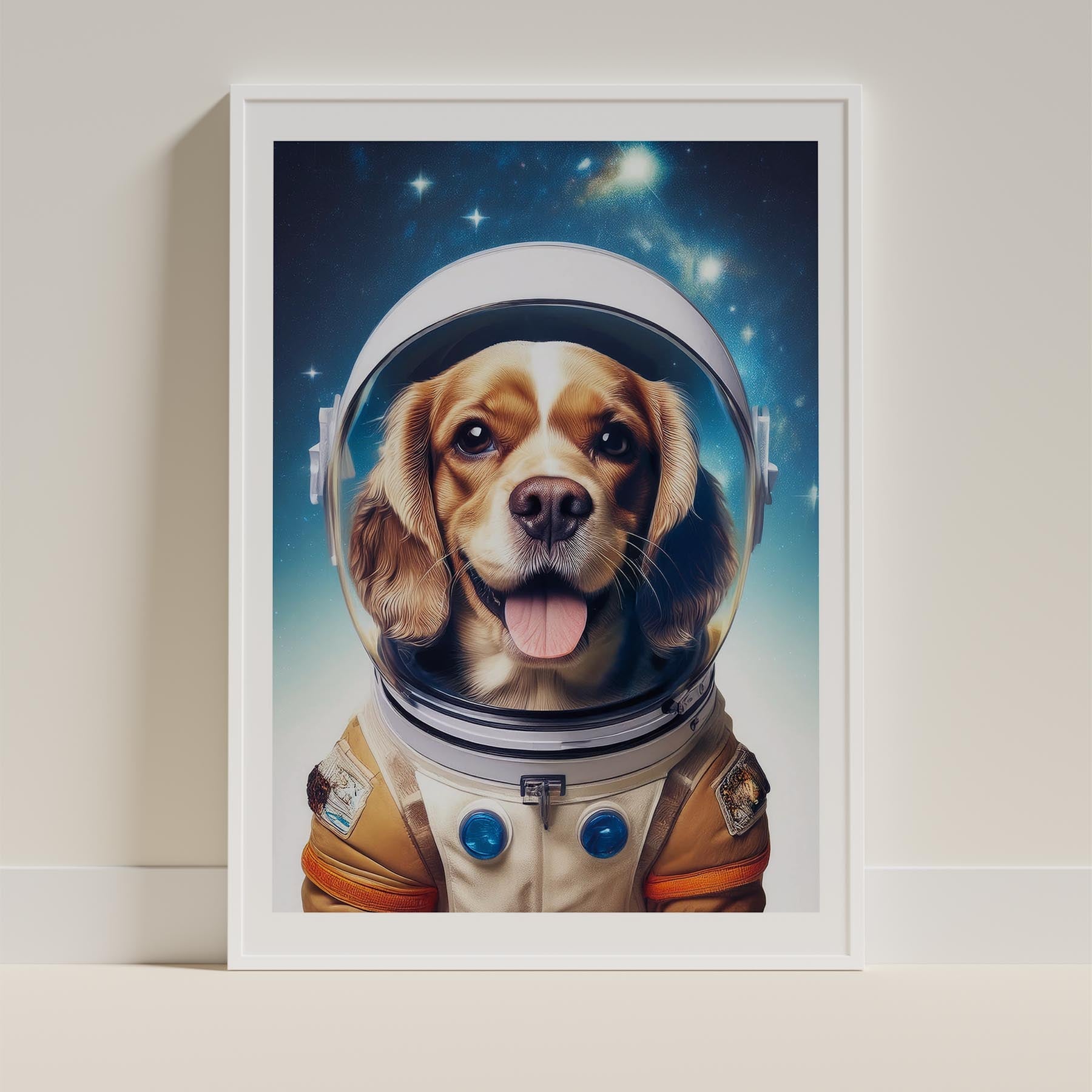 Cavalier Spaniel Astronaut Dog Series image 9