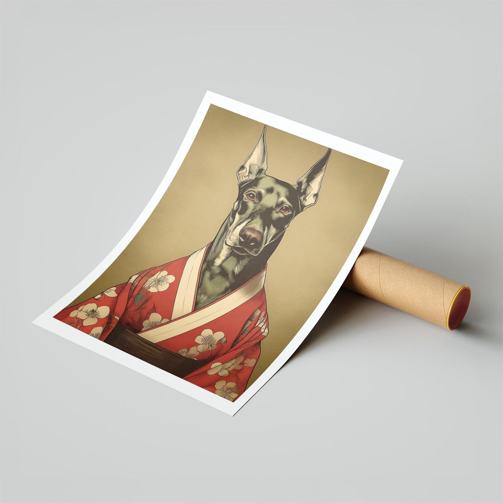 Doberman Japanse Kimono Dog Series image 6