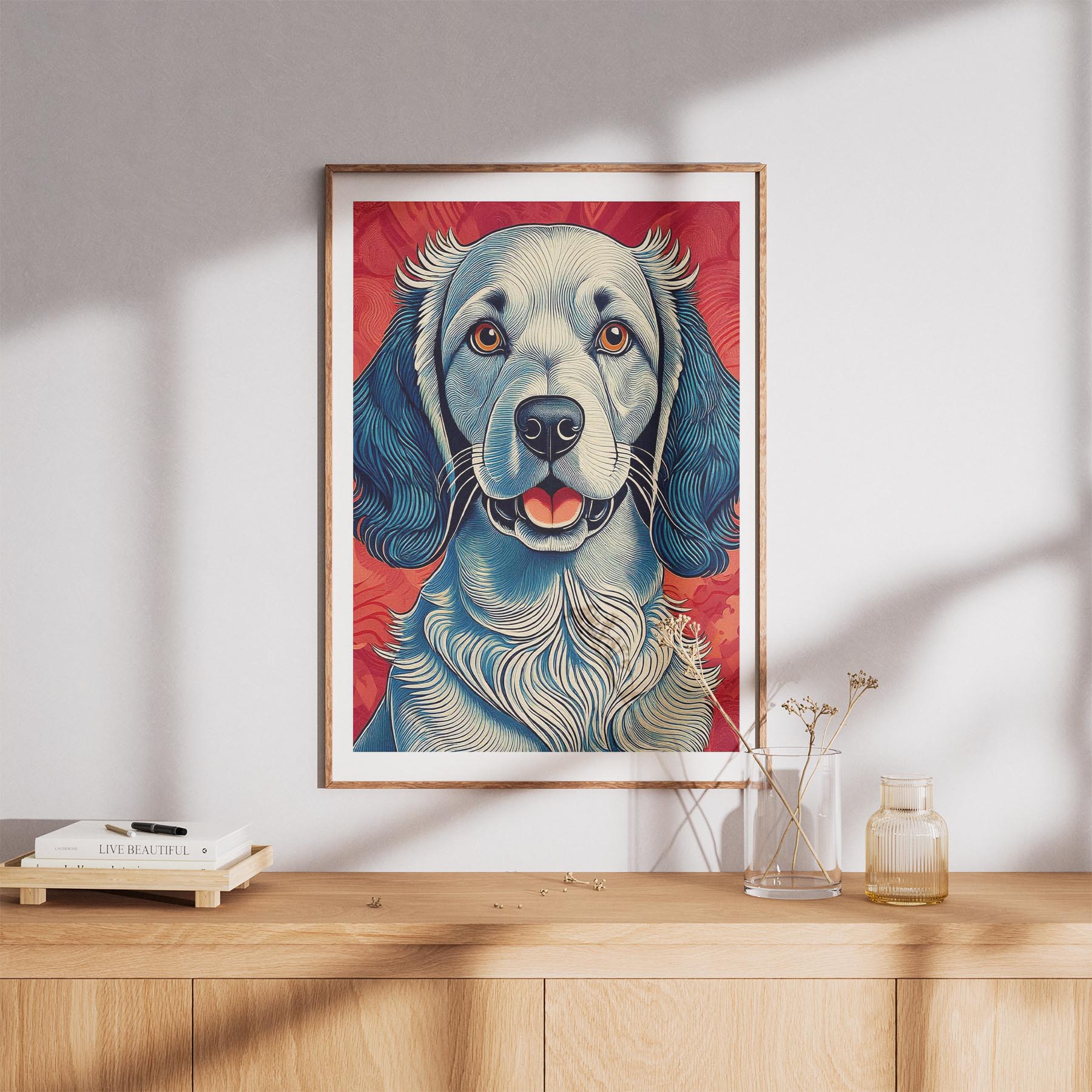 English Setter Hokusai Japanese Inspired Dog Series image 8