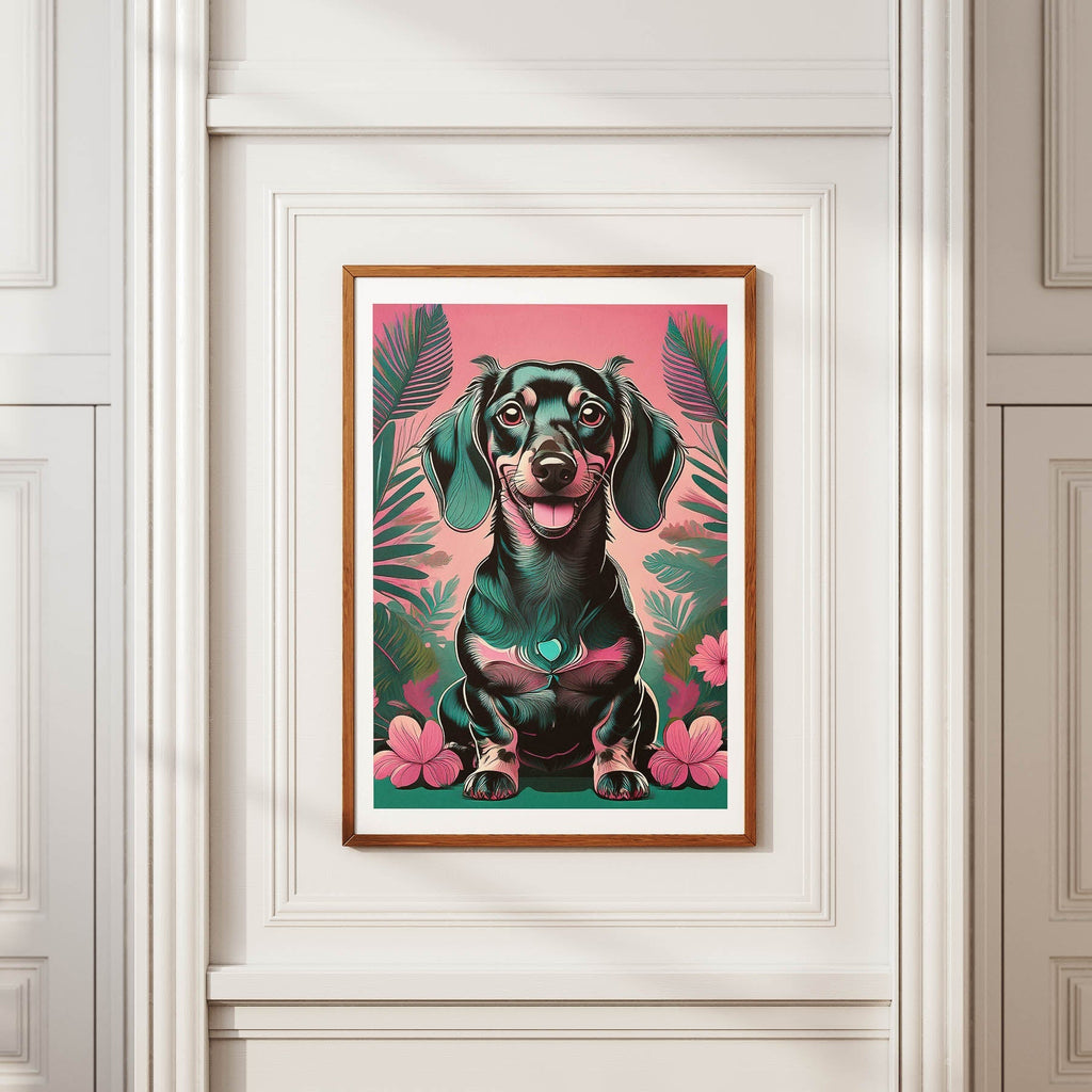 Dachshund 1 Flowery Dog image 3