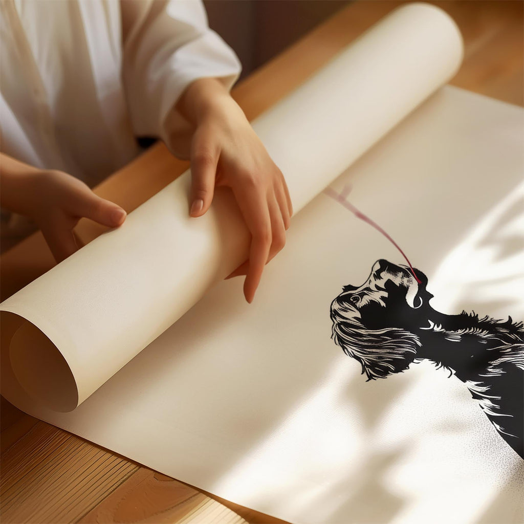 English Setter DOGSY Series inspired by the Art of Banksy with text Dogsy image 1