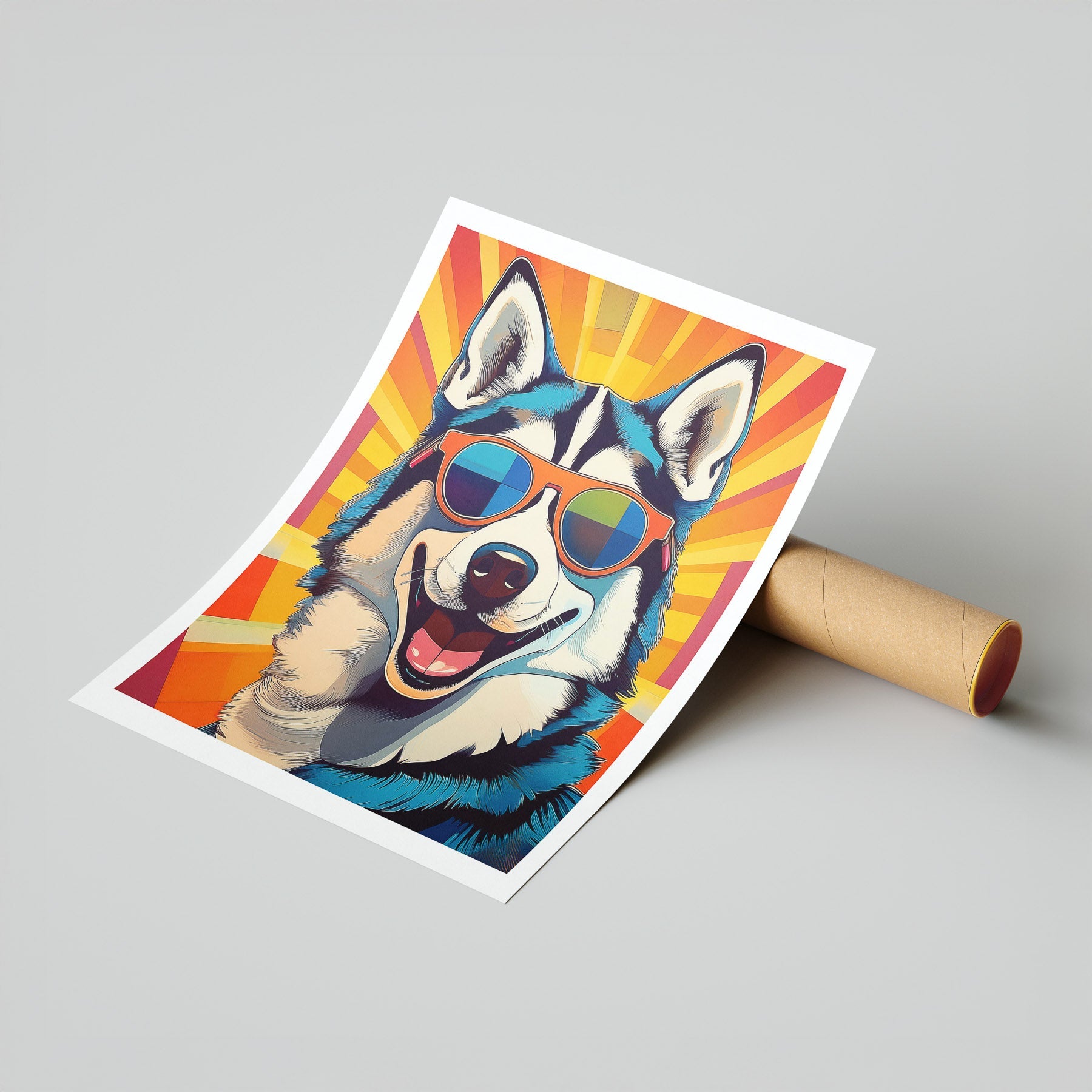 Siberian Husky In Colourful Sunnies 1 image 7