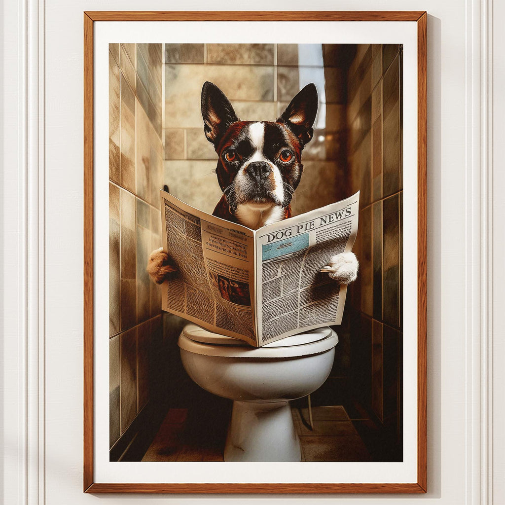 Boston Terrier Toilet Humour Dog Series 3 image 10