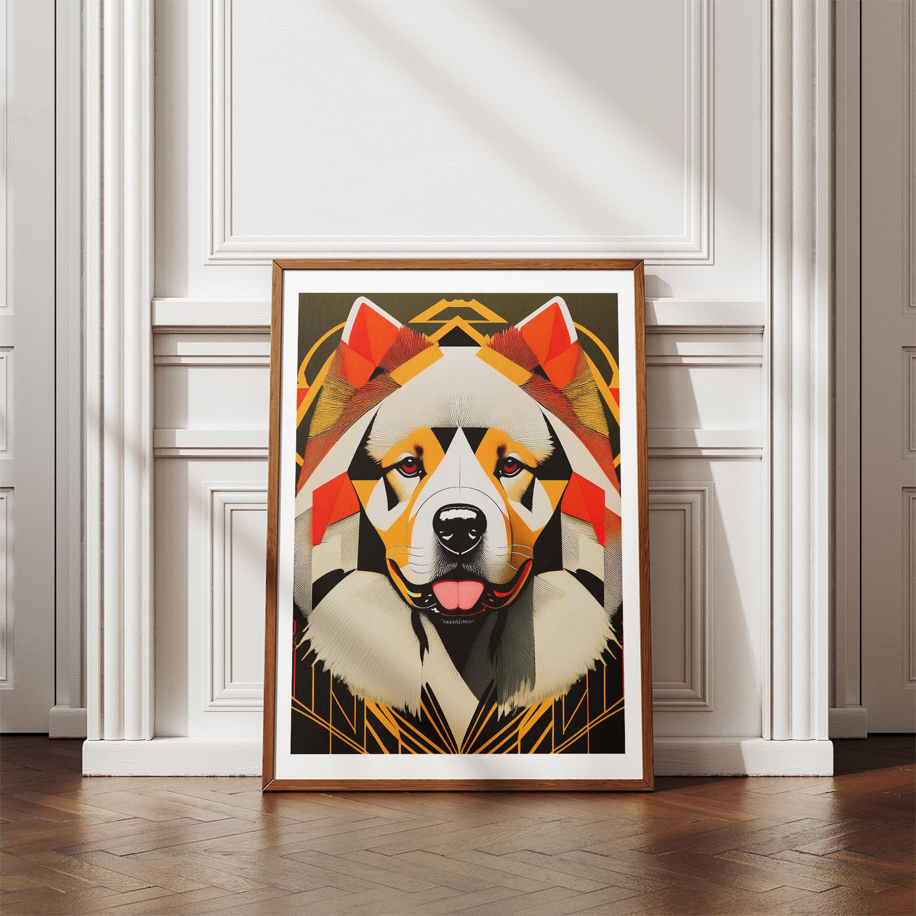 Chow Chow Geometric Orange Series image 4