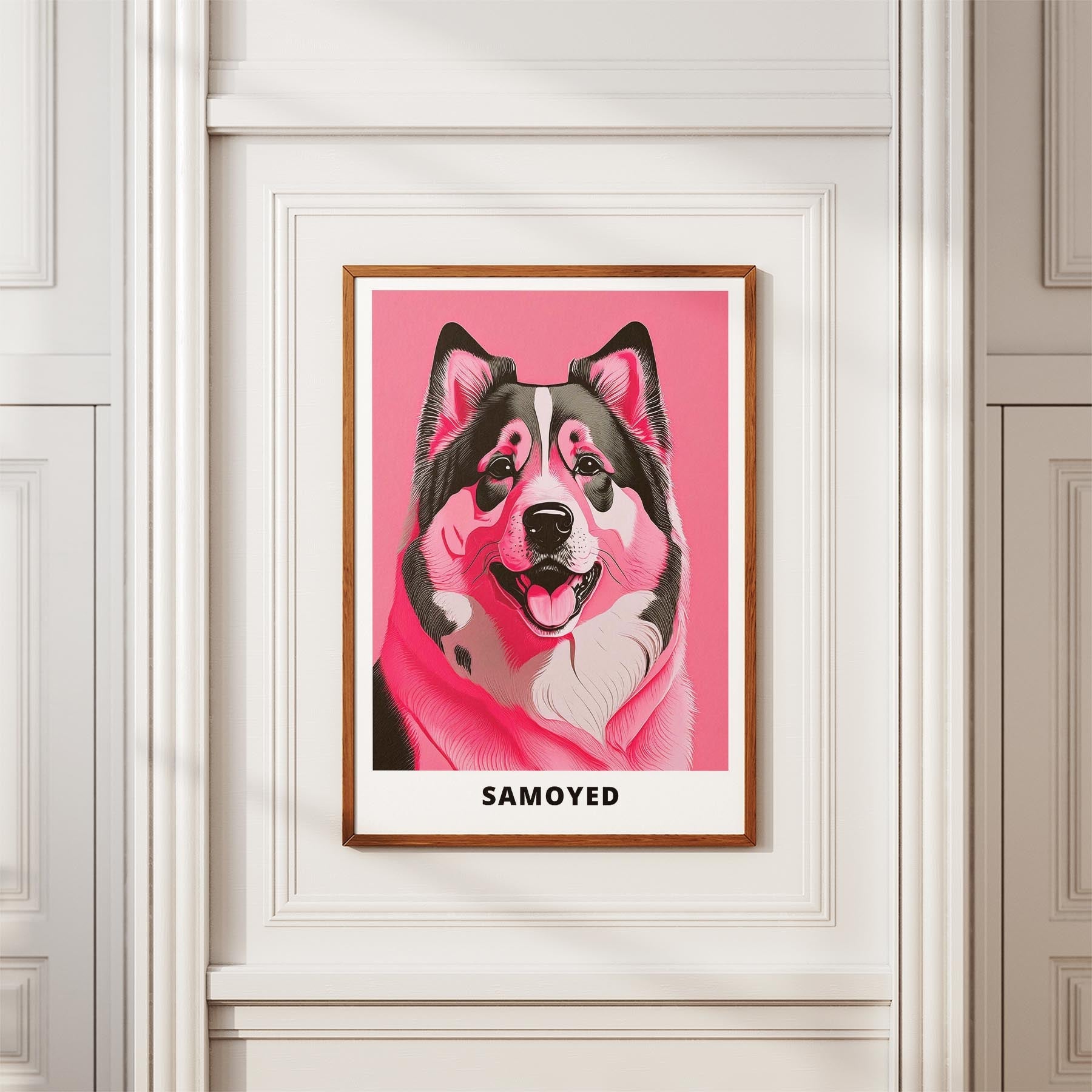 Samoyed Pink and Black Dog Series 1 image 3