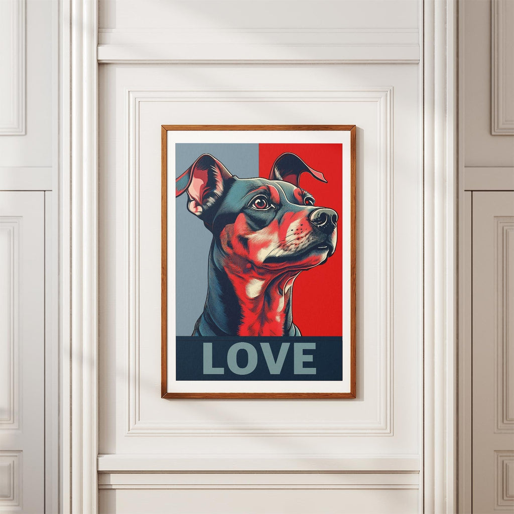 Miniature Pinscher LOVE Series Inspired by the Obama Poster image 3