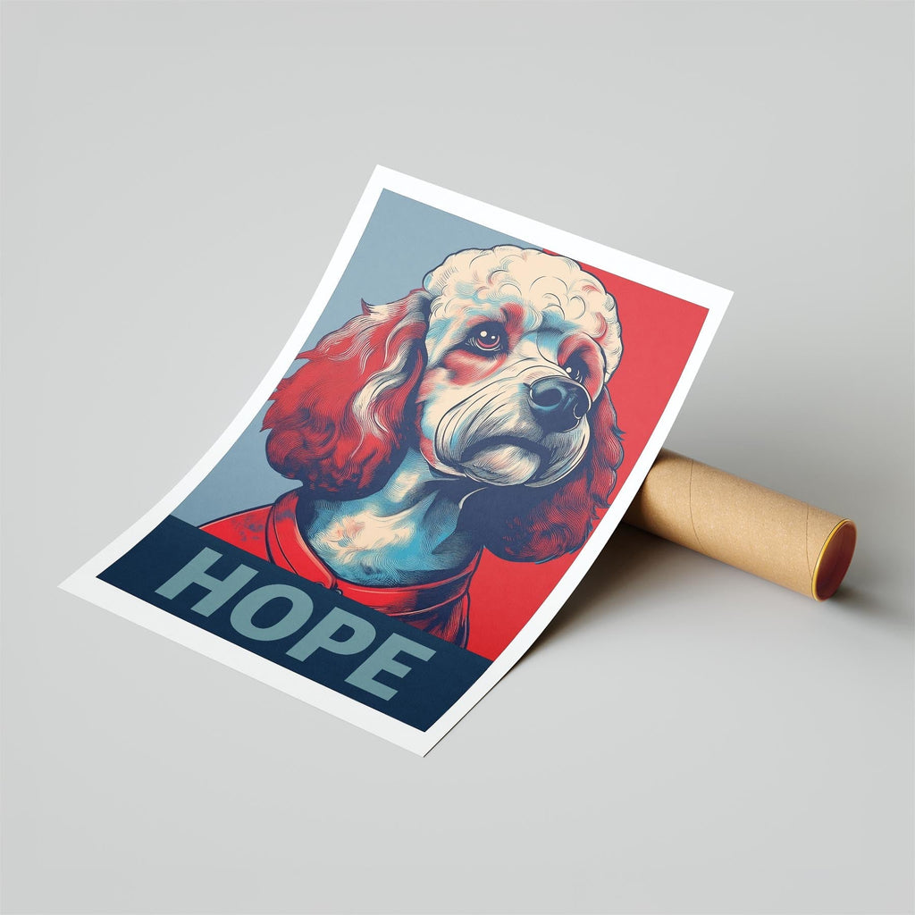 Poodle HOPE Series Inspired by the Obama Poster image 6