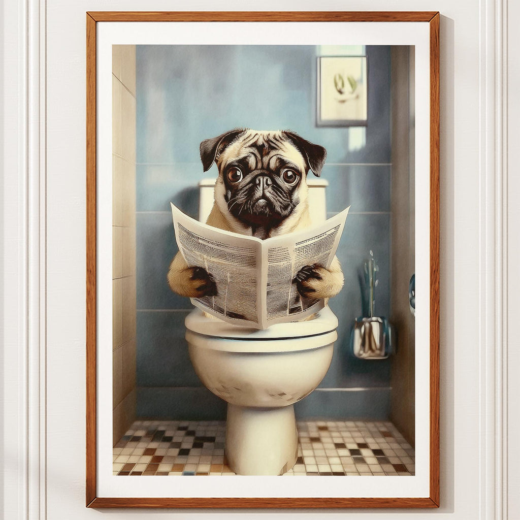 Pug Toilet Humour Dog Series 2 image 10
