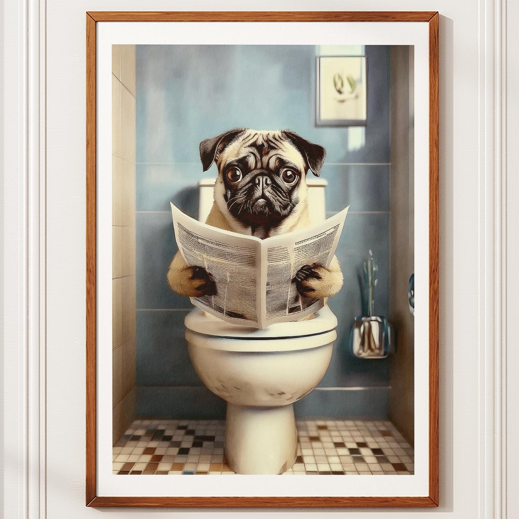Pug Toilet Humour Dog Series 2 image 10