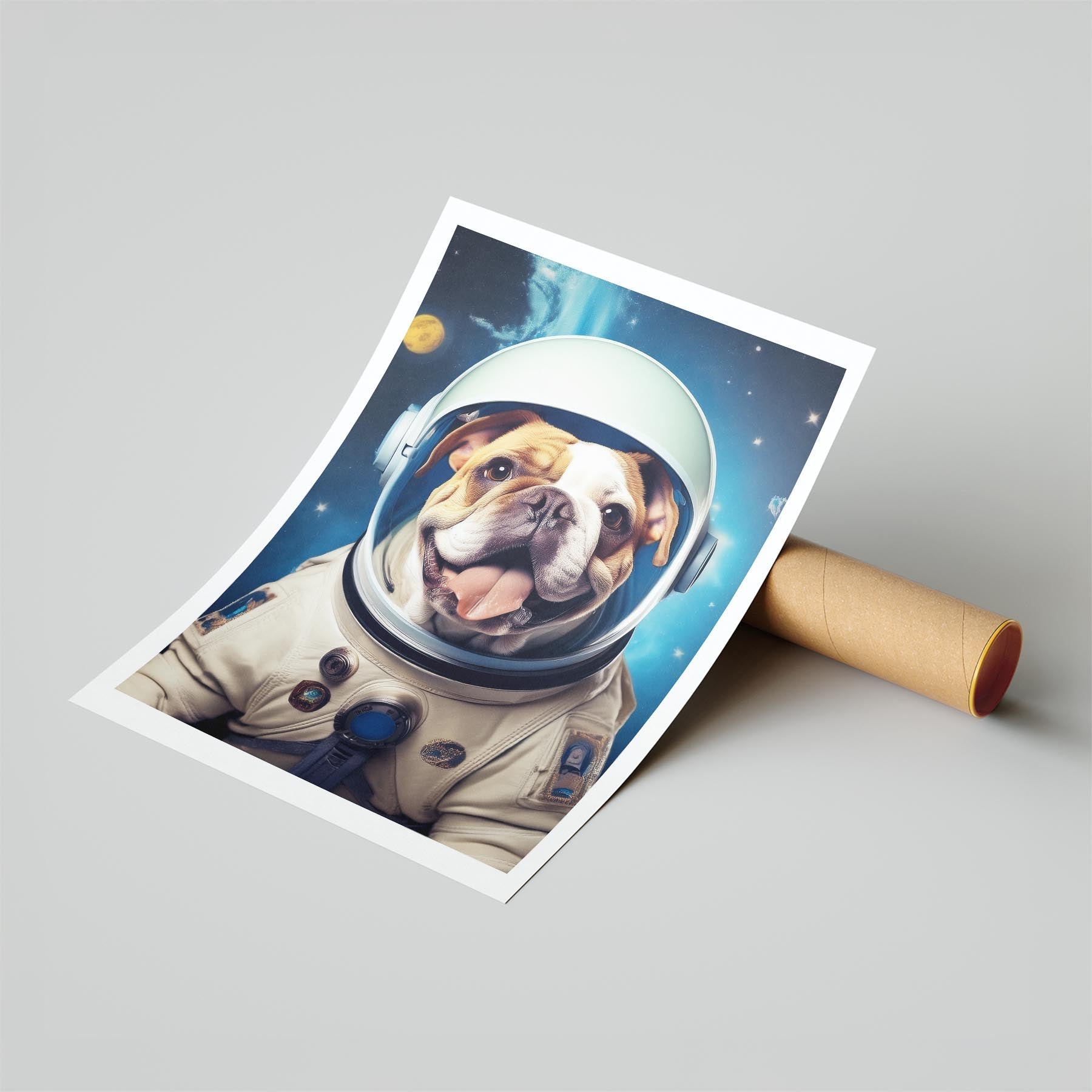 Bulldog Astronaut Dog Series image 6
