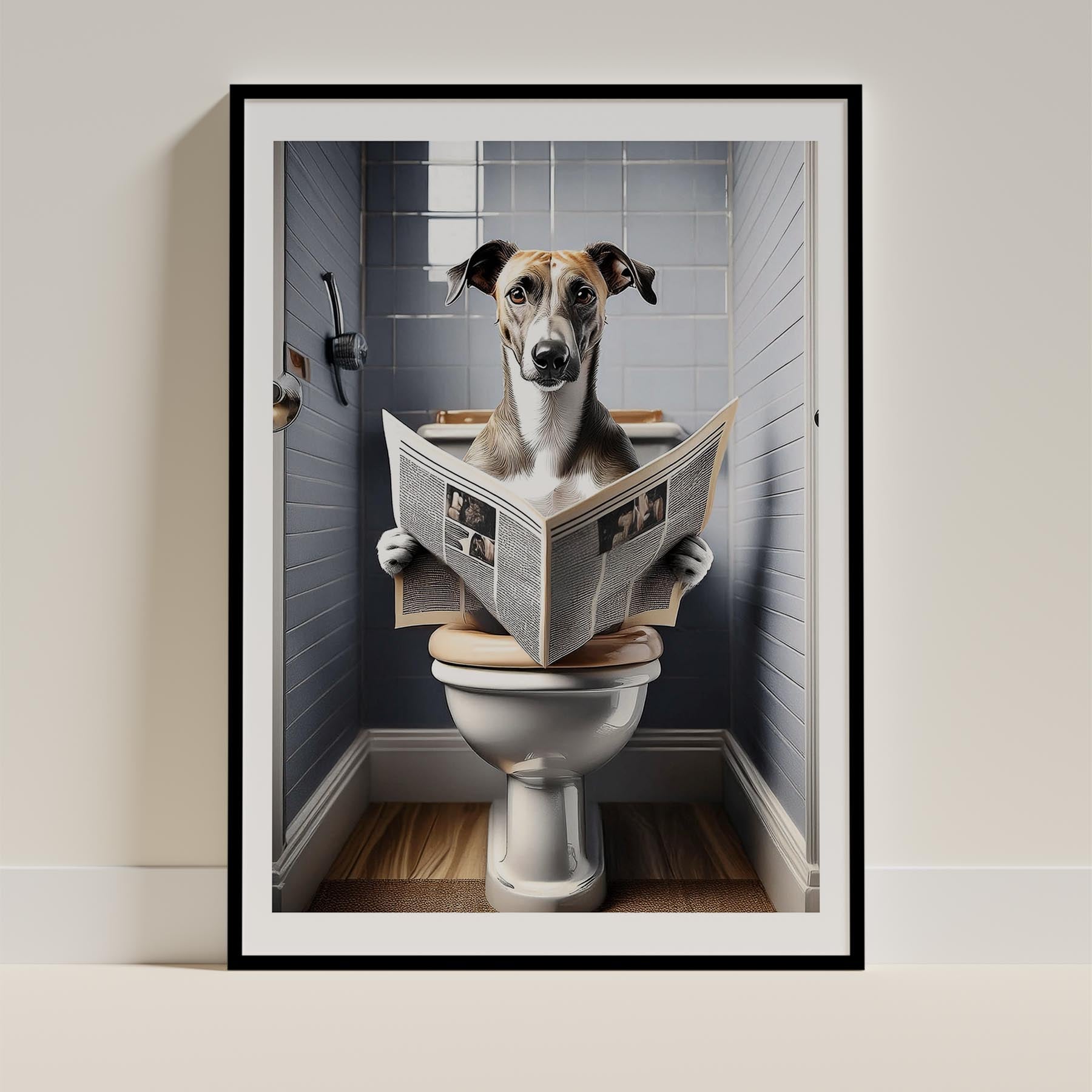 Greyhound Toilet Humour Dog Series 1 image 0
