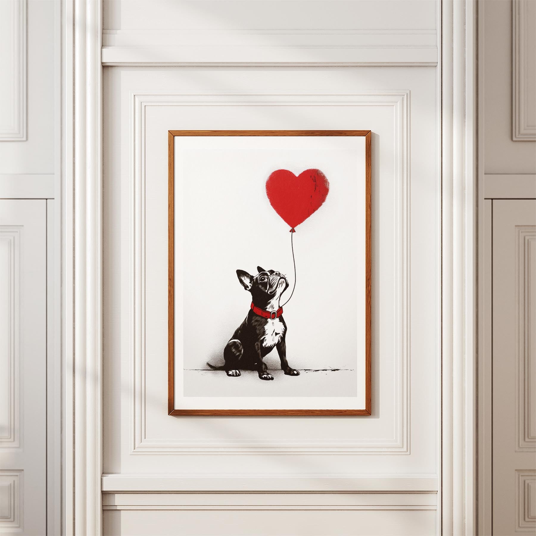Boston Terrier DOGSY Series inspired by the Art of Banksy image 3