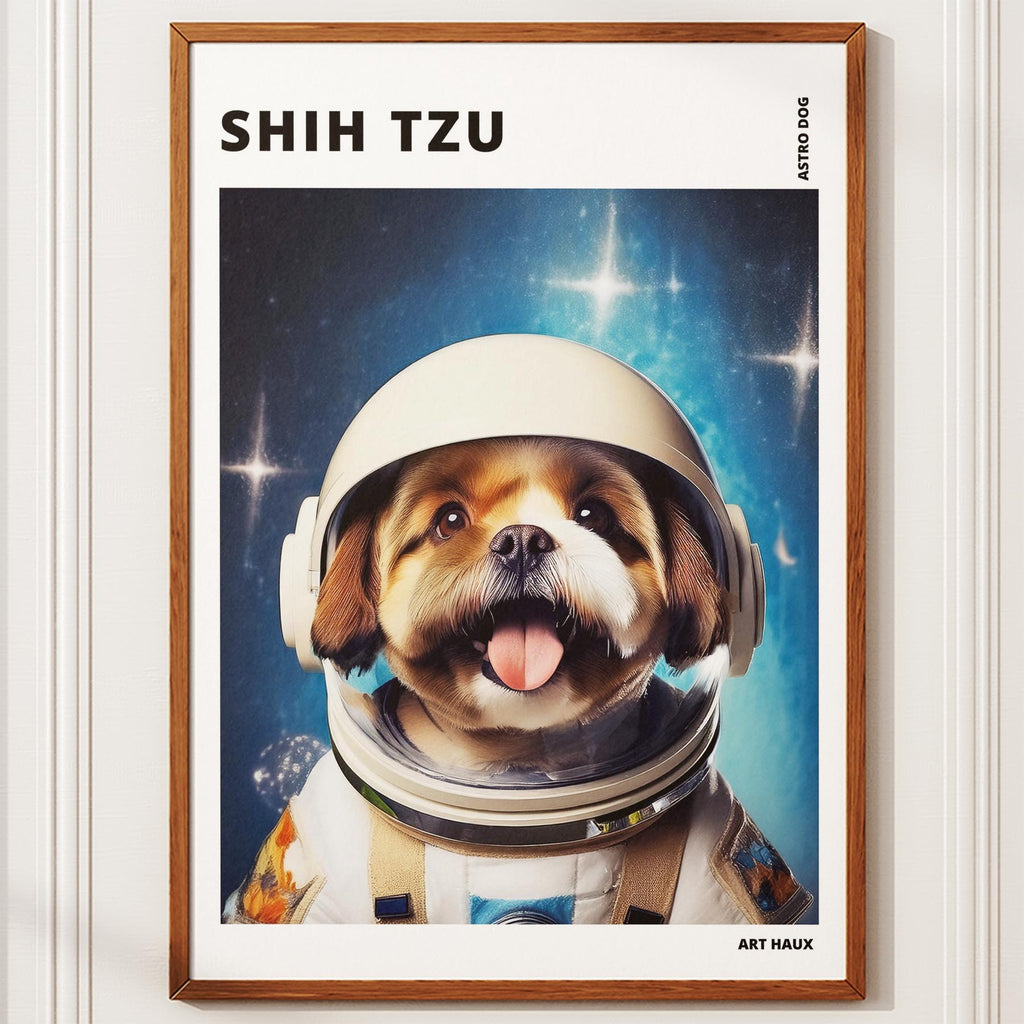 Shih Tzu Astronaut Dog Series with Text Astro Dog image 10