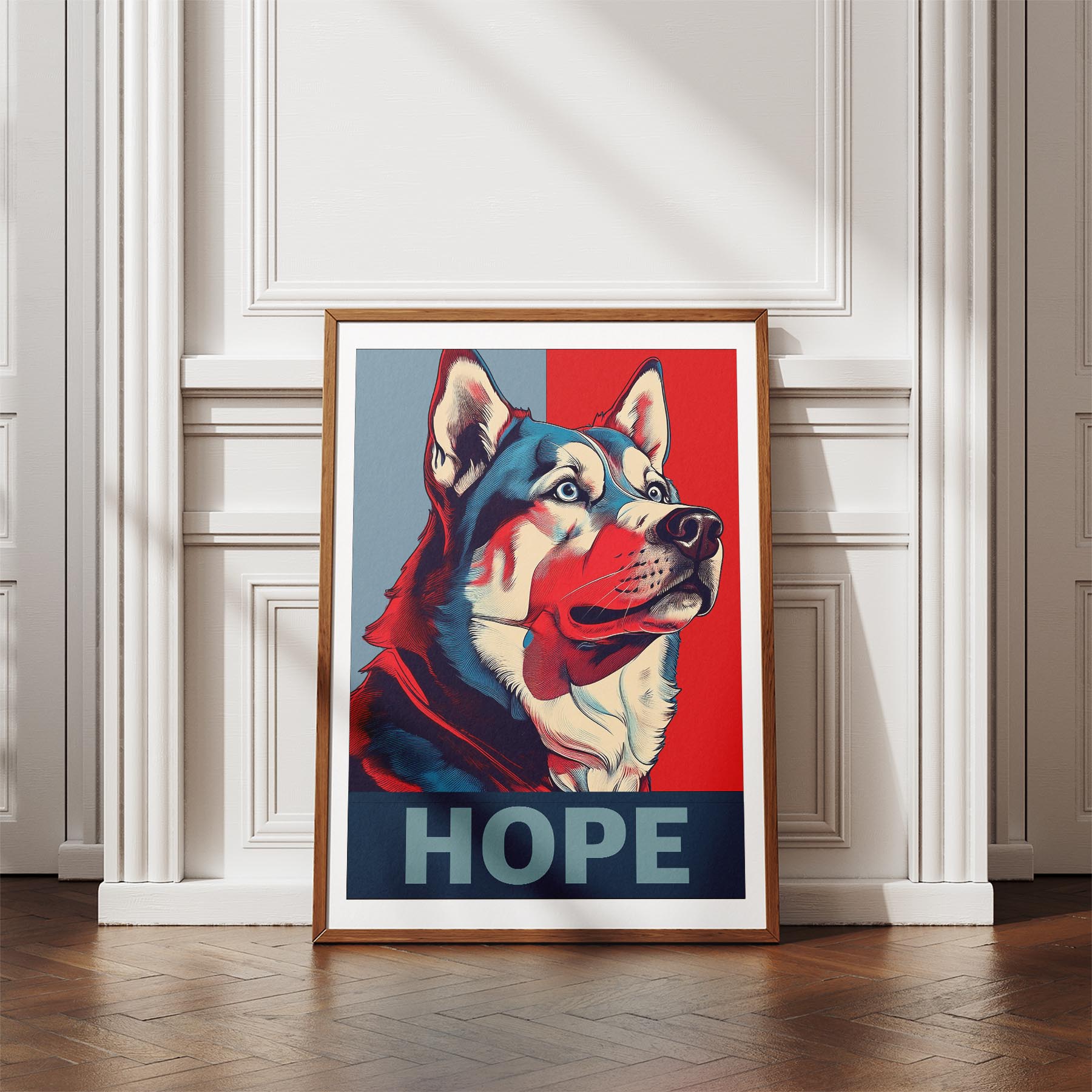 Siberian Husky HOPE Series Inspired by the Obama Poster image 4