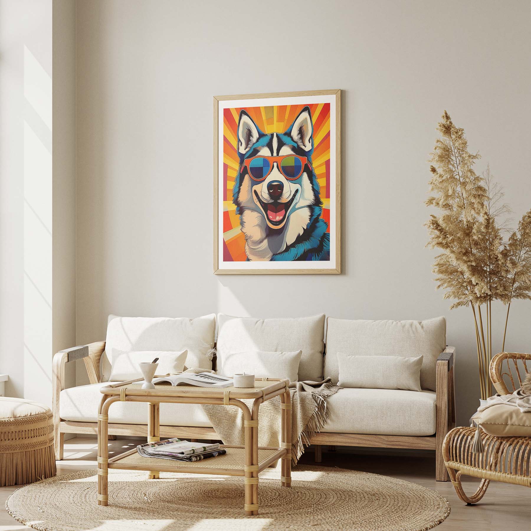 Siberian Husky In Colourful Sunnies 1 image 1