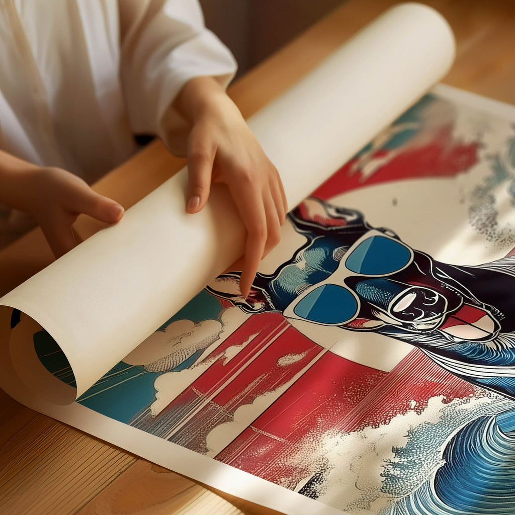 Doberman Hokosai Surfer Dogs 1 image 3