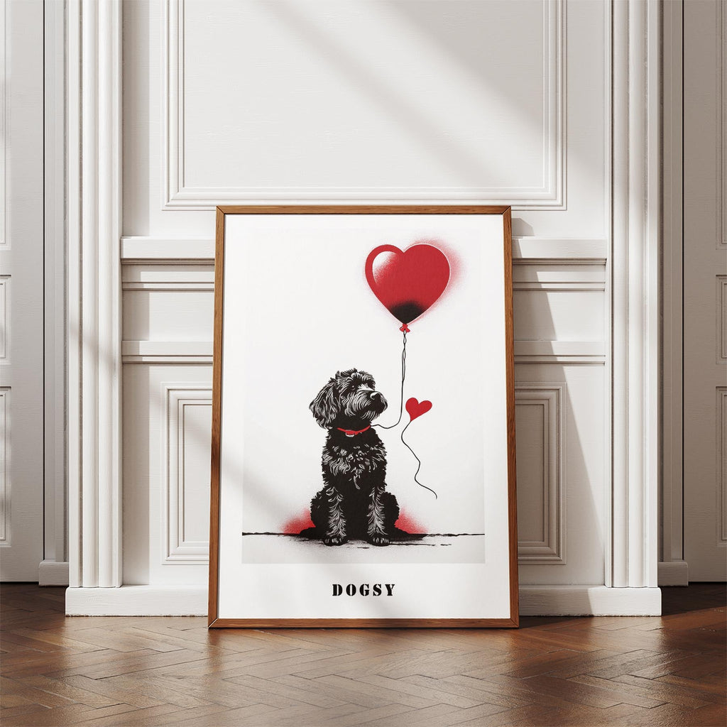 Groodle DOGSY Series inspired by the Art of Banksy with text Dogsy image 4