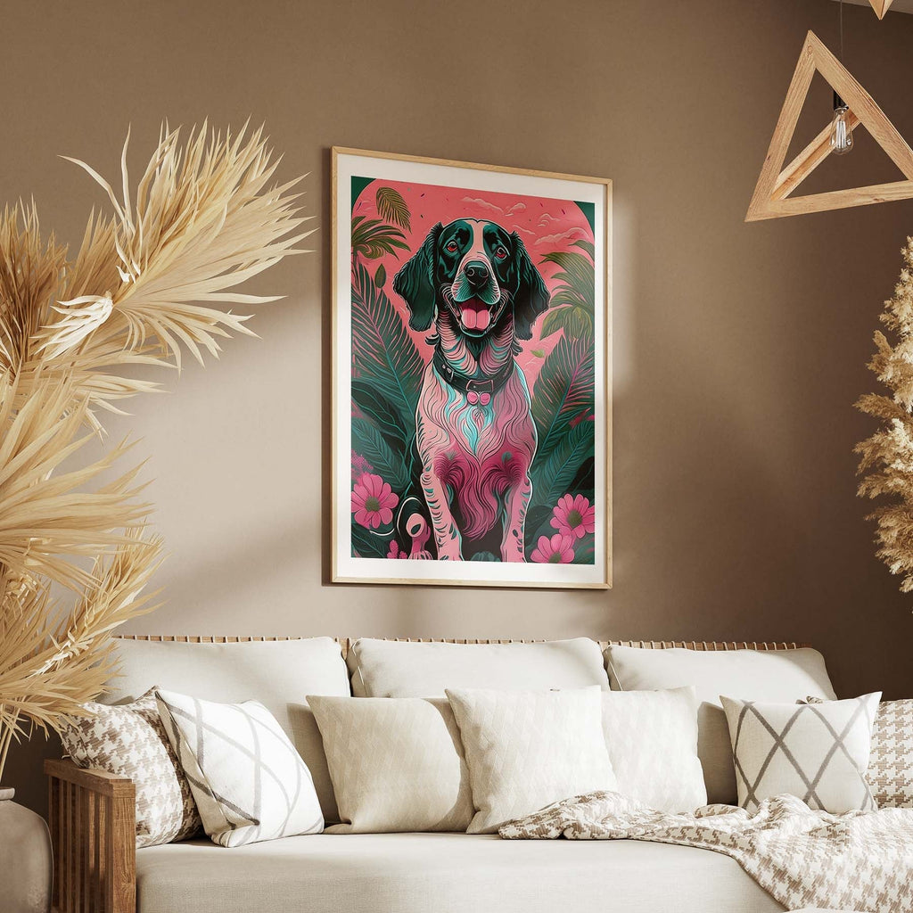English Setter Flowery Dog image 5