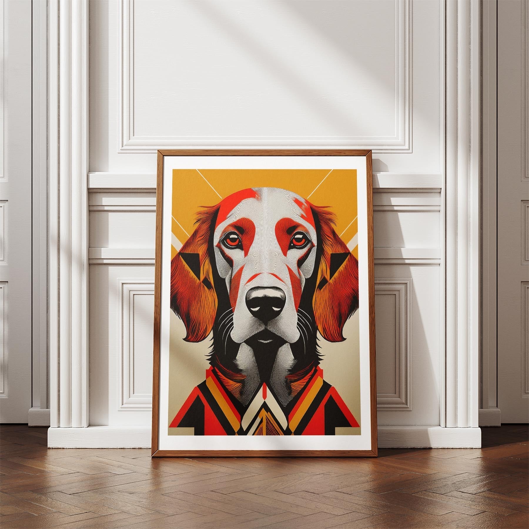 Irish Setter Geometric Orange Series image 4