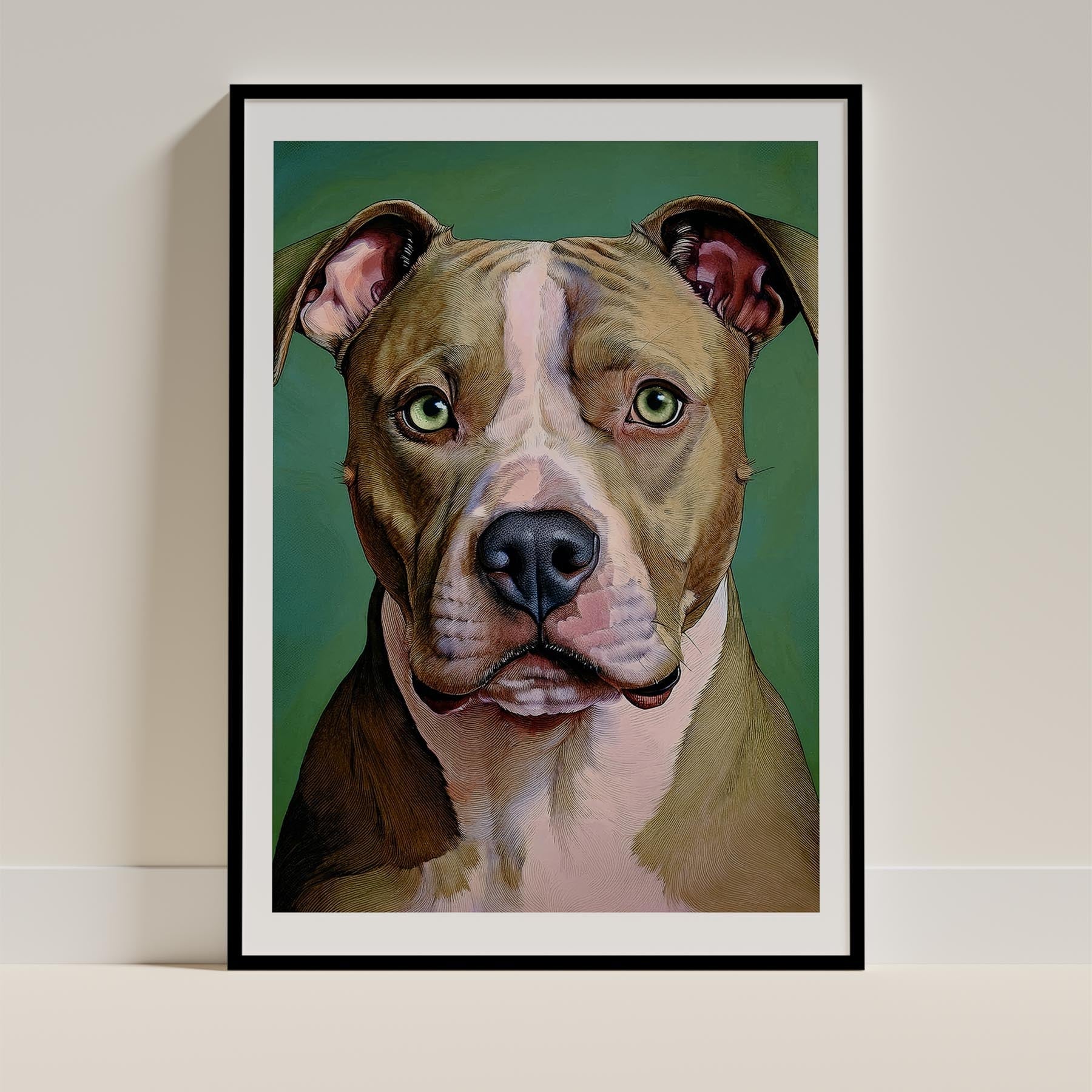 American Staffordshire Terrier Green Painted Series image 0