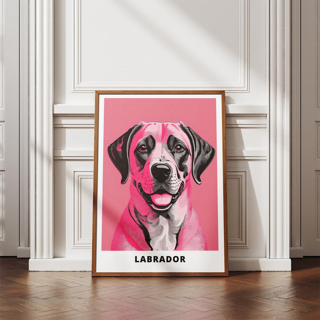 Labrador Retriever Pink and Black Dog Series 3 image 4