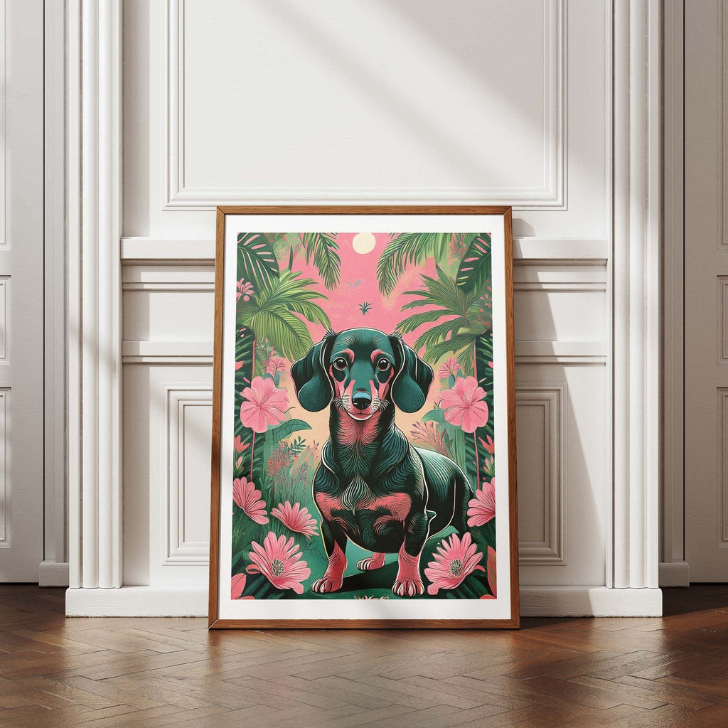 Miniature Dachshund Flowery Dog image 4