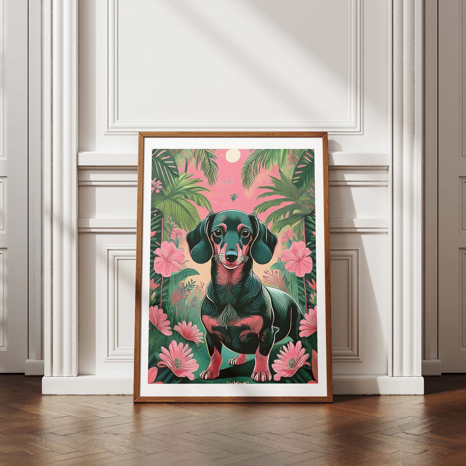 Miniature Dachshund Flowery Dog image 4