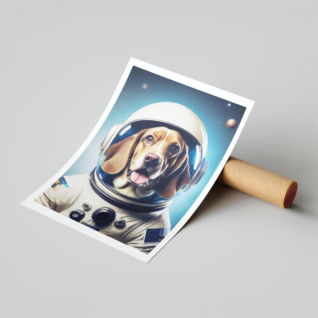 Basset Hound Astronaut Dog Series image 6