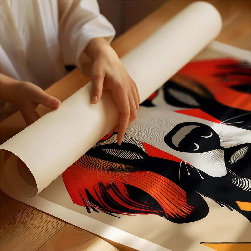 Gordon Setter Geometric Orange Series image 1