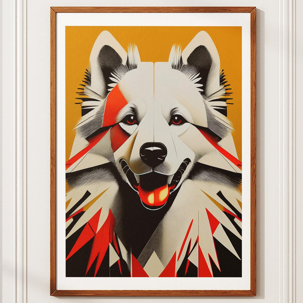 Samoyed Geometric Orange Series image 10