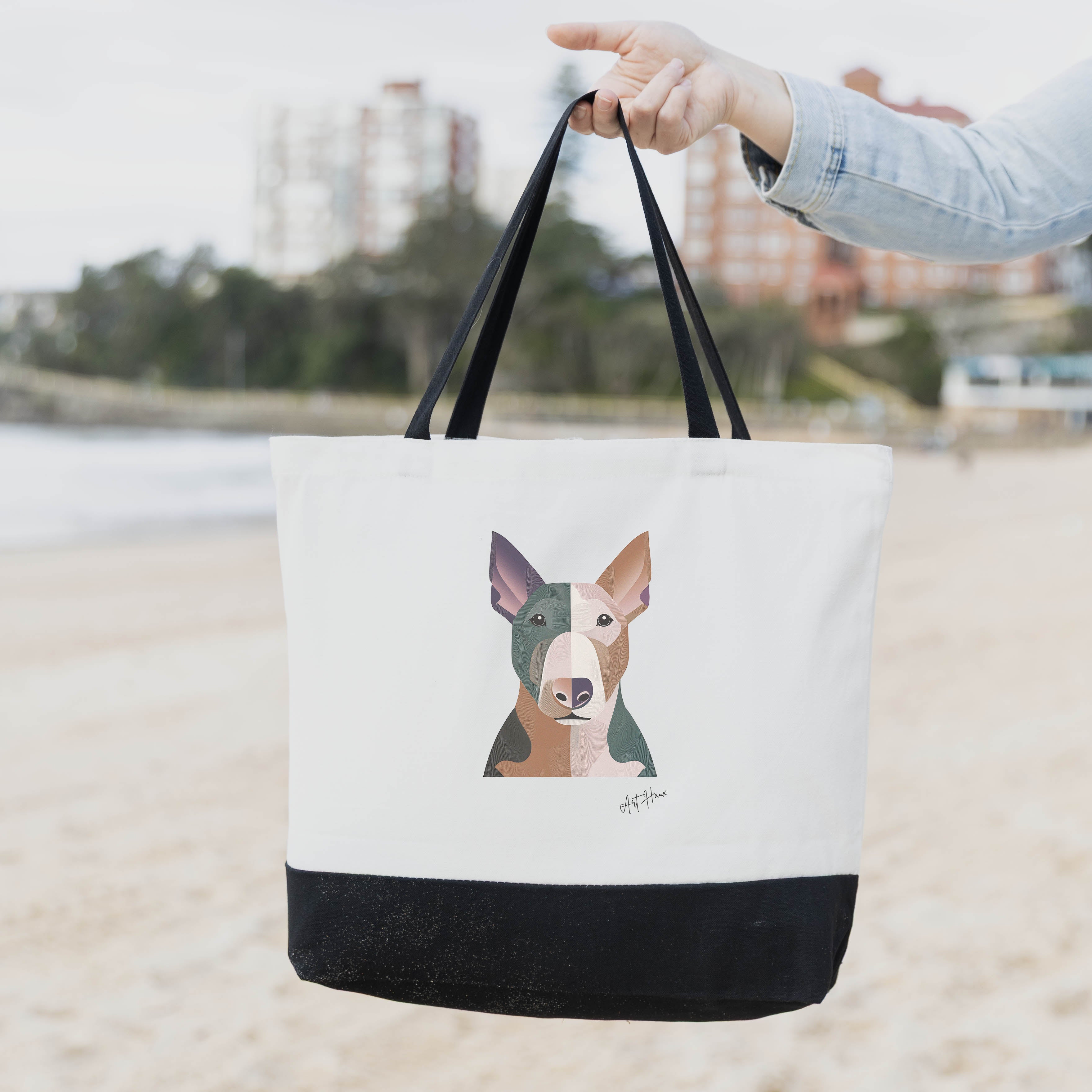 Bull Terrier Vintage Chic Graphic Bag image 1