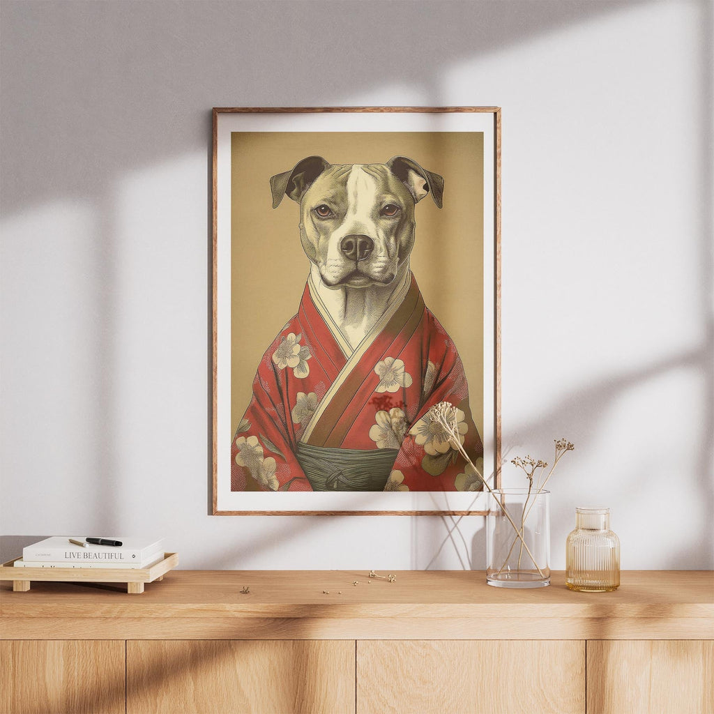 American Staffordshire Terrier Japanse Kimono Dog Series image 8