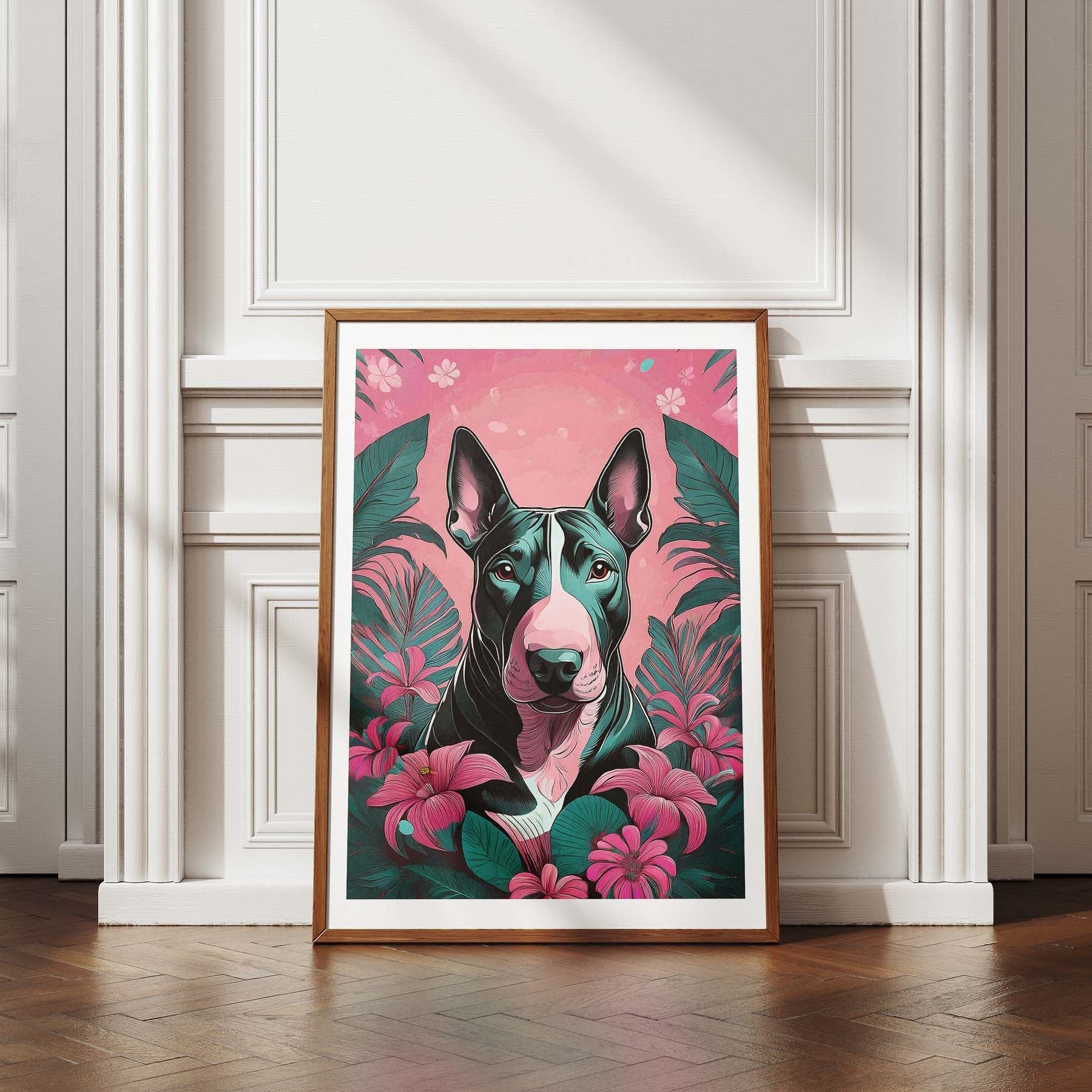 Bull Terrier Flowery Dog image 4